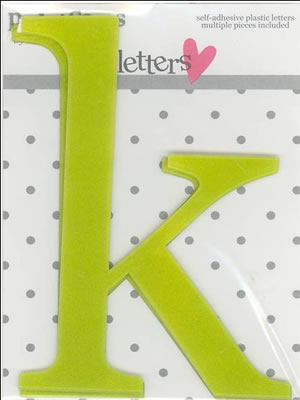 Heidi Grace - Loving You - Plastic Alpha Stickers k - 2/pk  (sold in 3's)